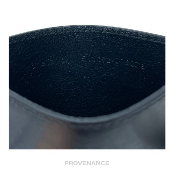 🔴 SLP Card Holder Wallet - Black Calfskin Leather - Picture 7 of 7
